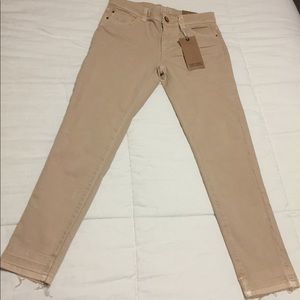 Zara Dusty Nude/Peach Skinny Jeans